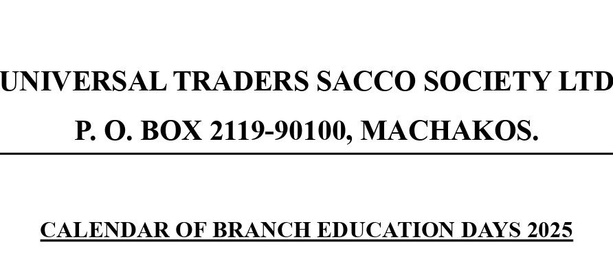 UTS Announces Education Calendar to Promote Member Awareness and Financial Literacy